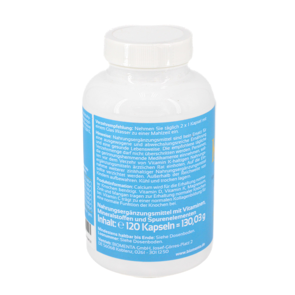 BIOMENTA Knochen Plus Vitamin D3 K2 MK7 Calcium BIOMENTA Knochen Plus Vitamin D3 K2 MK7 Calcium