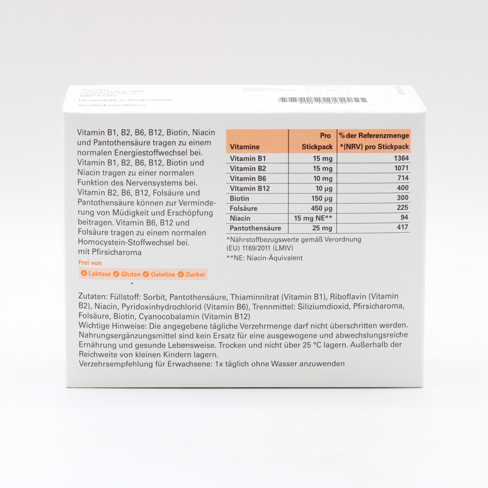 VITAMIN B-KOMPLEX-ratiopharm direkt Pulver VITAMIN B-KOMPLEX-ratiopharm direkt Pulver
