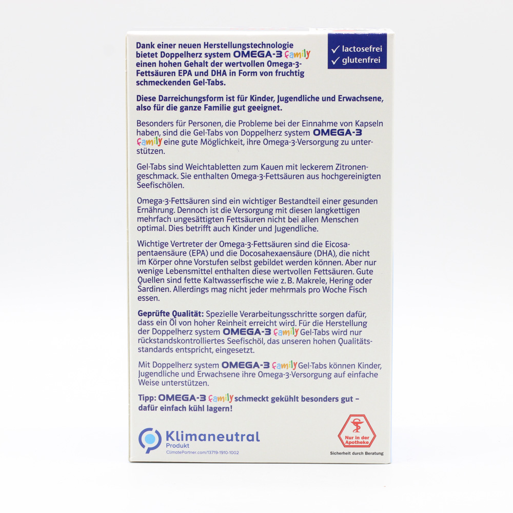 DOPPELHERZ Omega-3 Gel-Tabs family system DOPPELHERZ Omega-3 Gel-Tabs family system