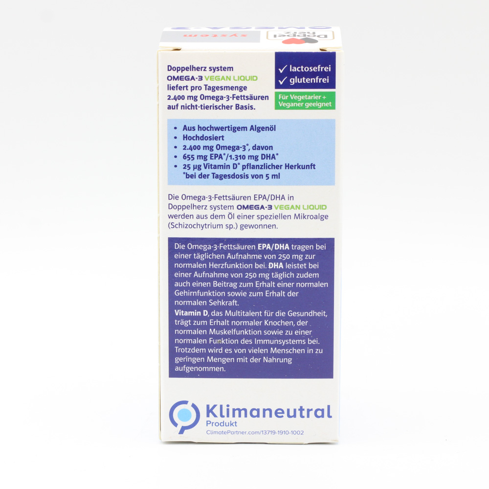 DOPPELHERZ Omega-3 vegan Liquid system DOPPELHERZ Omega-3 vegan Liquid system