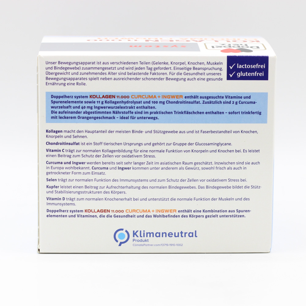 DOPPELHERZ Kollagen 11.000 Curcuma+Ingw.system TRA DOPPELHERZ Kollagen 11.000 Curcuma+Ingw.system TRA