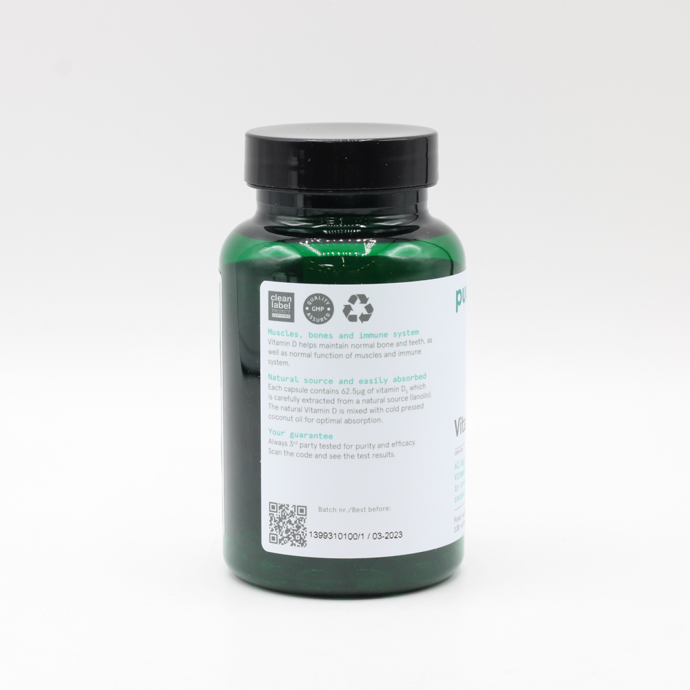 PUORI D3 Vitamin D3 2500 I.E. Weichkapseln PUORI D3 Vitamin D3 2500 I.E. Weichkapseln