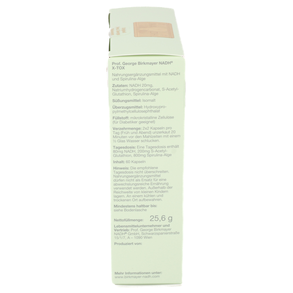 PROF.GEORGE Birkmayer NADH X-TOX Tabletten PROF.GEORGE Birkmayer NADH X-TOX Tabletten