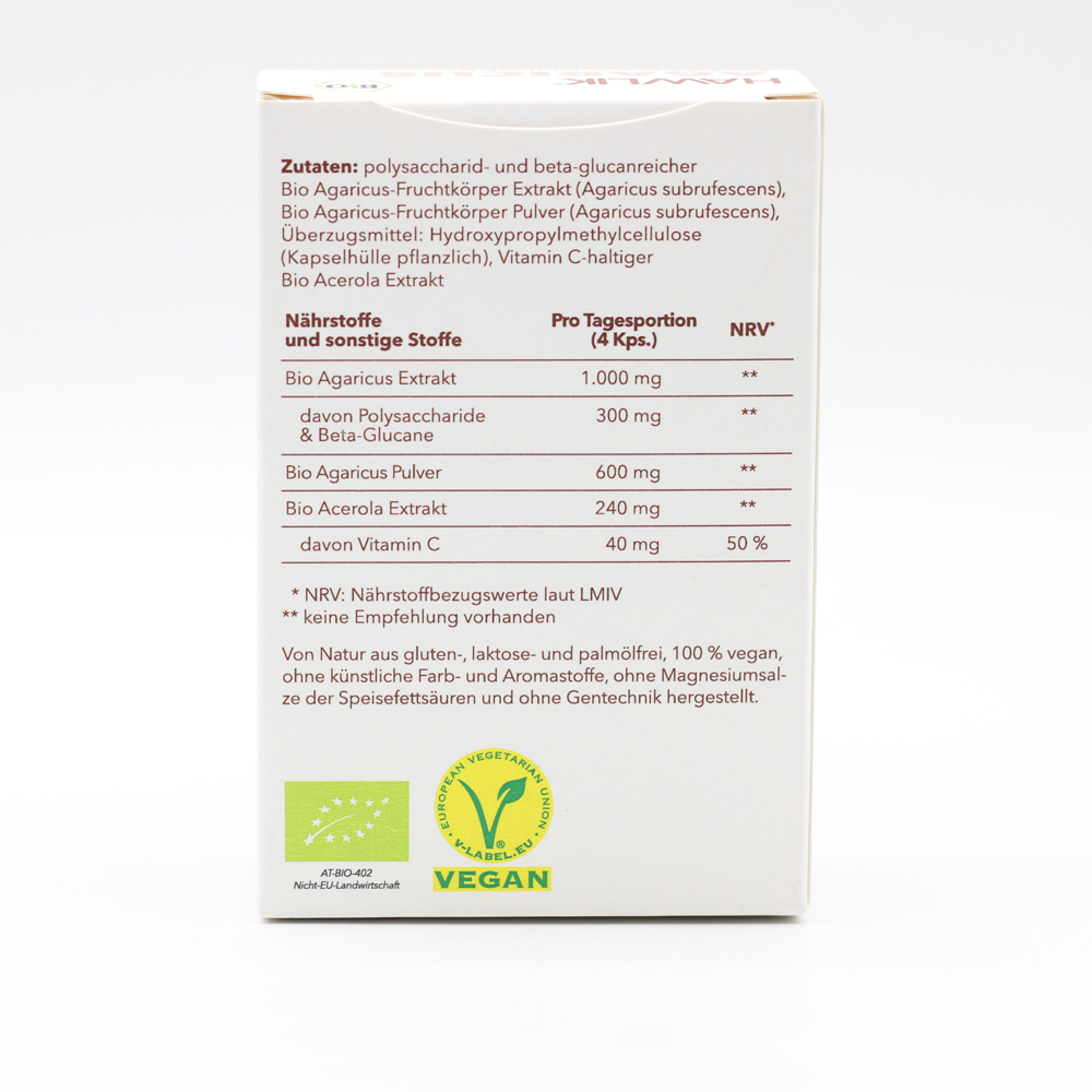 BIO AGARICUS Extrakt+Pulver Kapseln BIO AGARICUS Extrakt+Pulver Kapseln