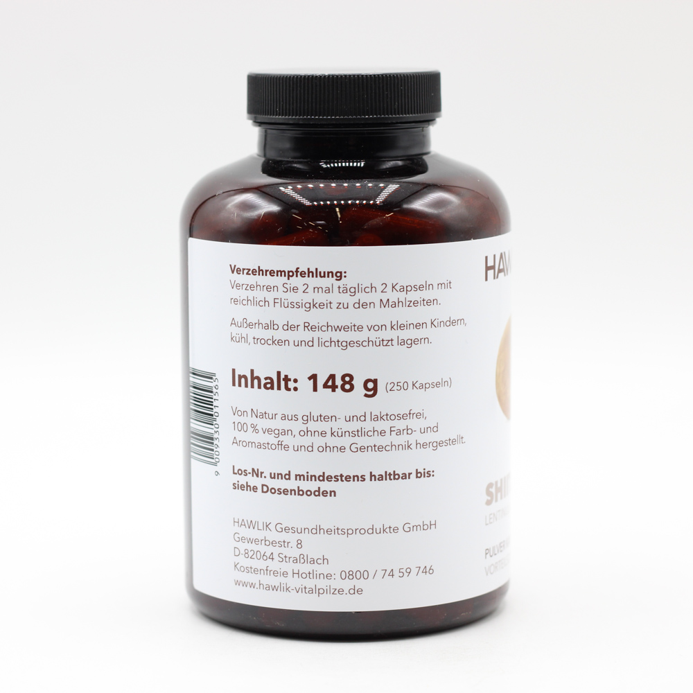 BIO SHIITAKE Pulver Kapseln Vorteilsdose BIO SHIITAKE Pulver Kapseln Vorteilsdose