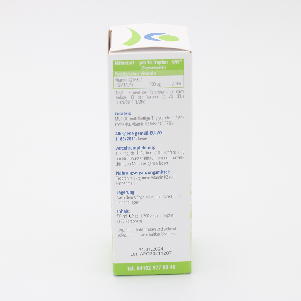 VITAMIN K2 MK7 Tropfen K2VITAL 200 μg VITAMIN K2 MK7 Tropfen K2VITAL 200 μg
