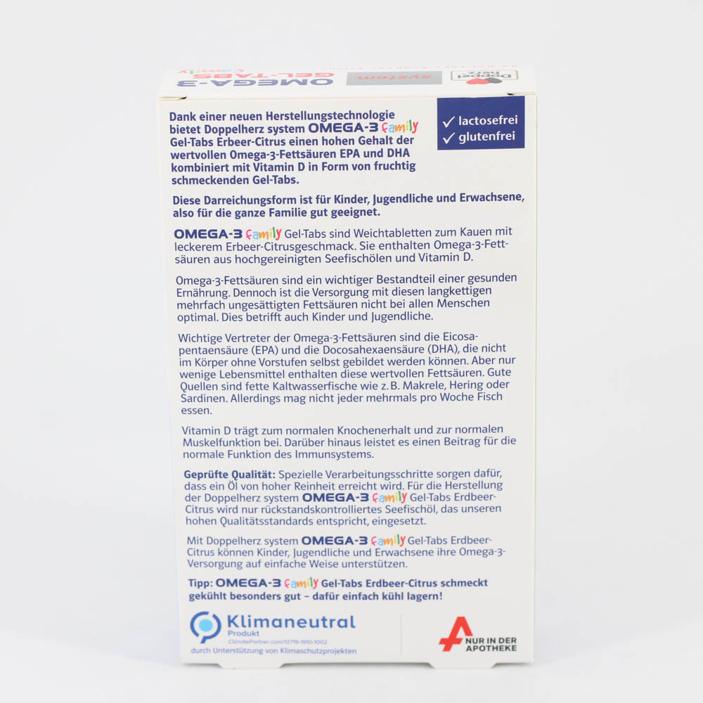DOPPELHERZ Omega-3 Gel-Tabs family Erdb.Cit.system DOPPELHERZ Omega-3 Gel-Tabs family Erdb.Cit.system