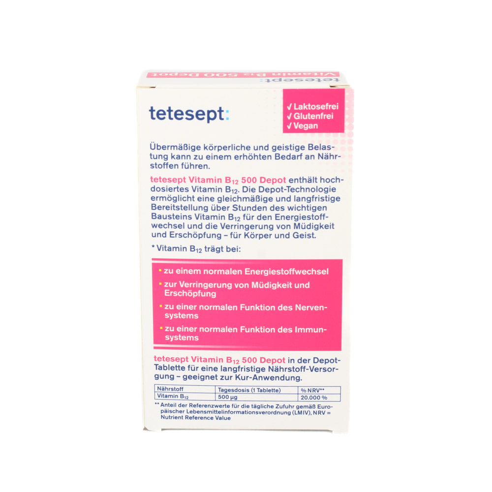 TETESEPT Vitamin B12 500 Depot Filmtabletten TETESEPT Vitamin B12 500 Depot Filmtabletten
