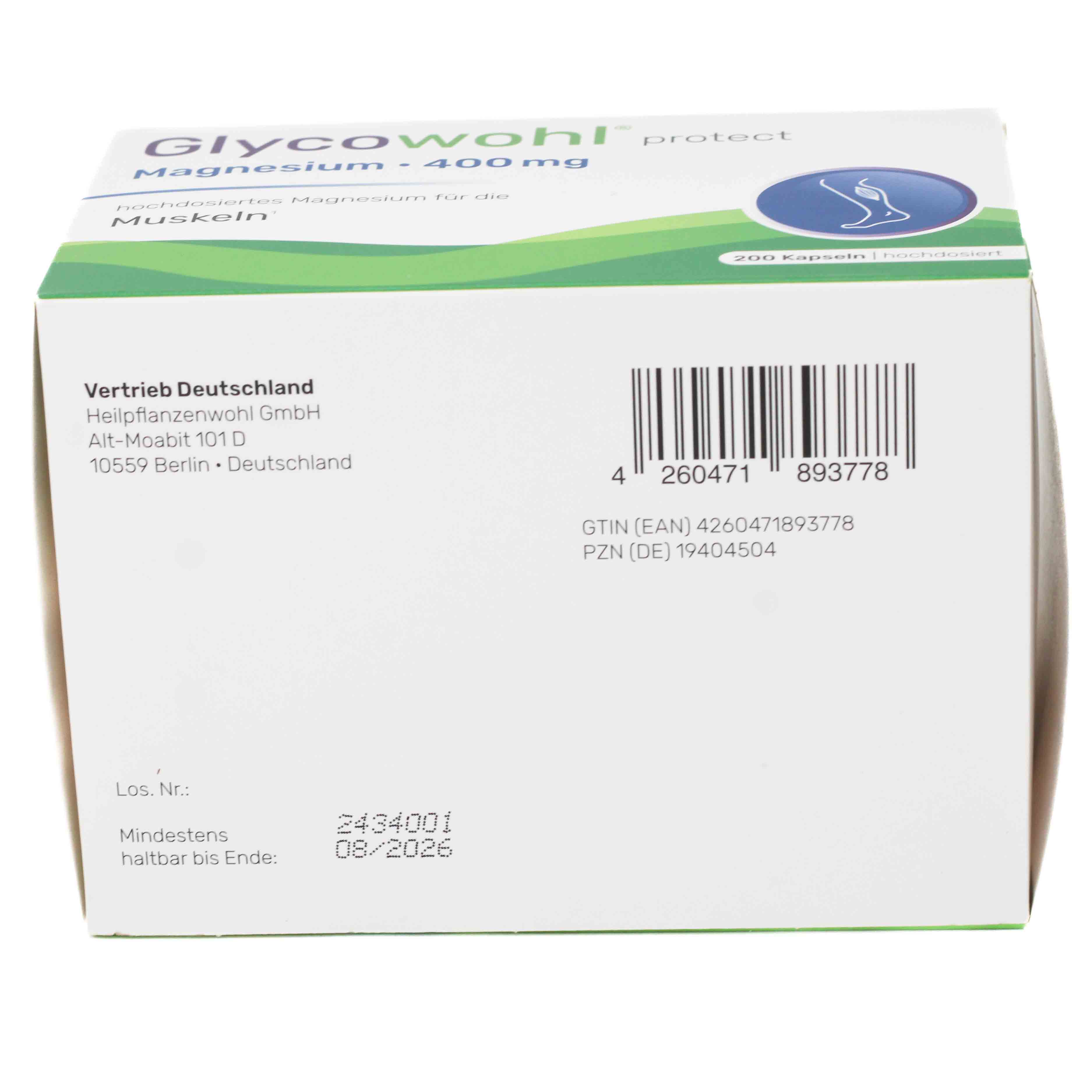 GLYCOWOHL Magnesium 400 mg hochdosiert vegan Kaps. GLYCOWOHL Magnesium 400 mg hochdosiert vegan Kaps.