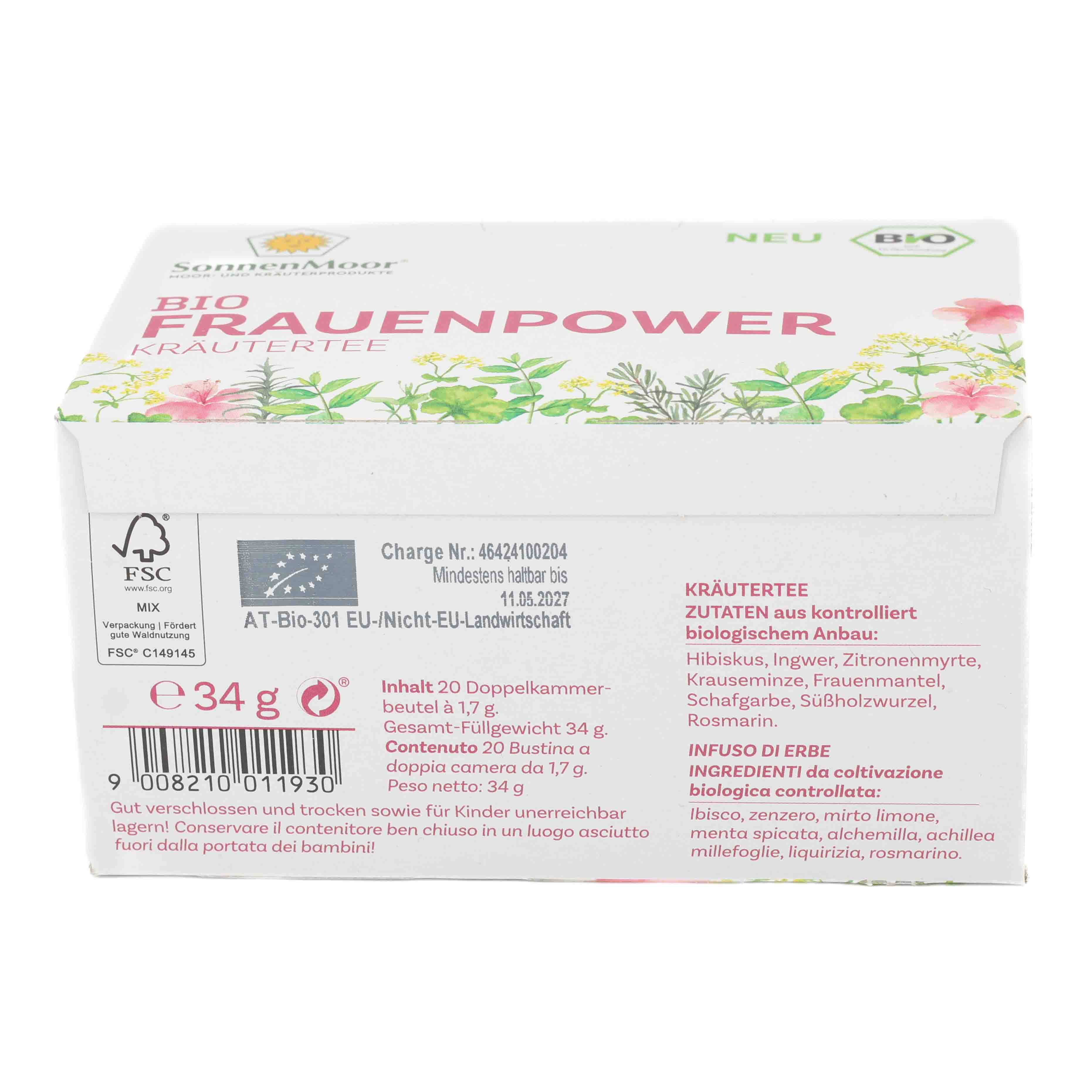 BIO FRAUENPOWER Kräutertee im Filterbeutel BIO FRAUENPOWER Kräutertee im Filterbeutel