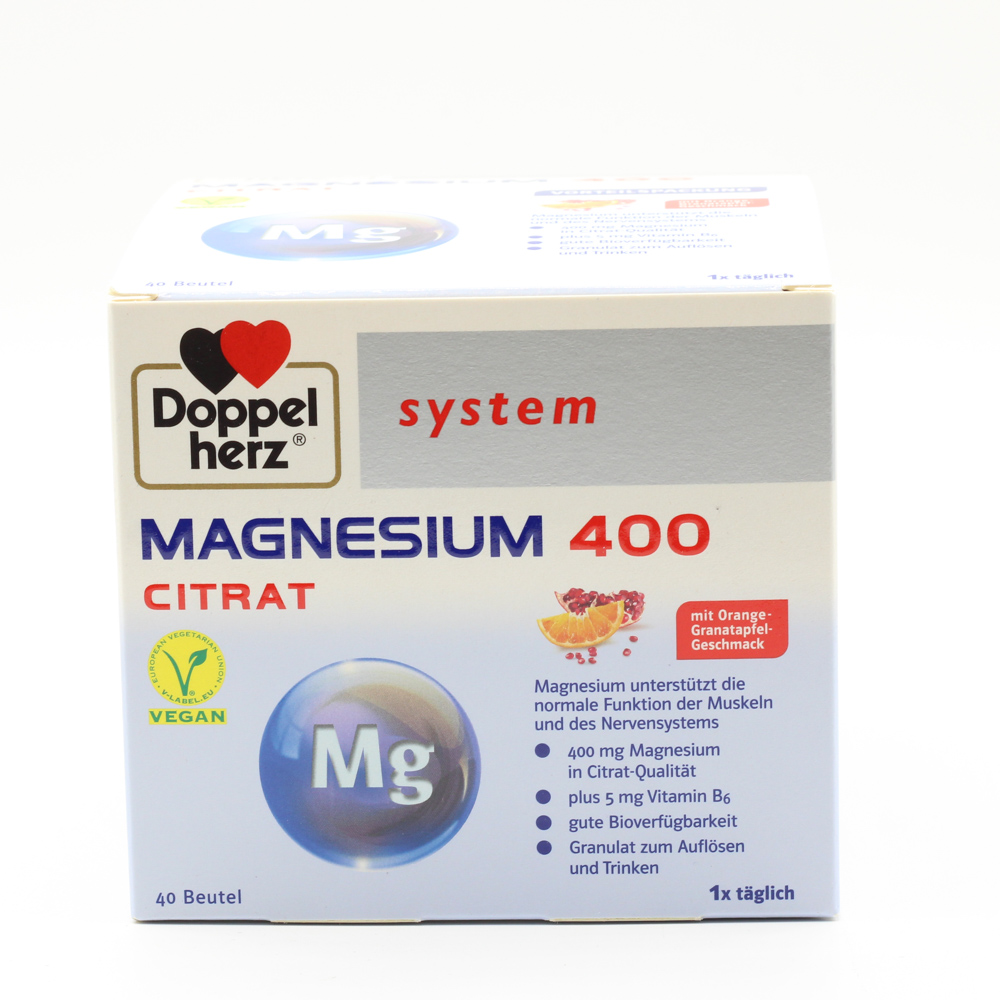 DOPPELHERZ Magnesium 400 Citrat system Granulat DOPPELHERZ Magnesium 400 Citrat system Granulat