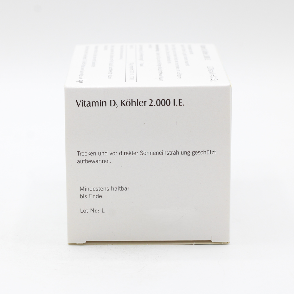 VITAMIN D3 KÖHLER 2.000 I.E. Kapseln VITAMIN D3 KÖHLER 2.000 I.E. Kapseln