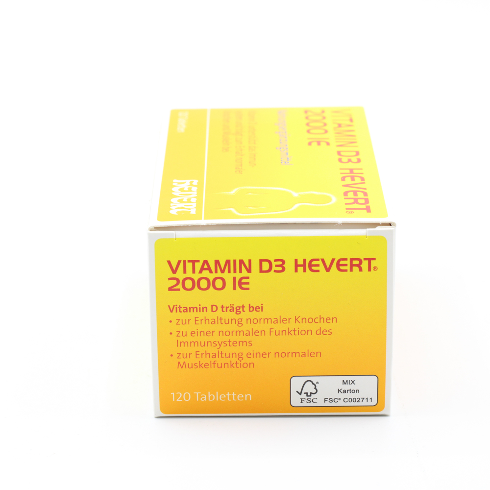 VITAMIN D3 HEVERT 2000 I.E. Tabletten VITAMIN D3 HEVERT 2000 I.E. Tabletten