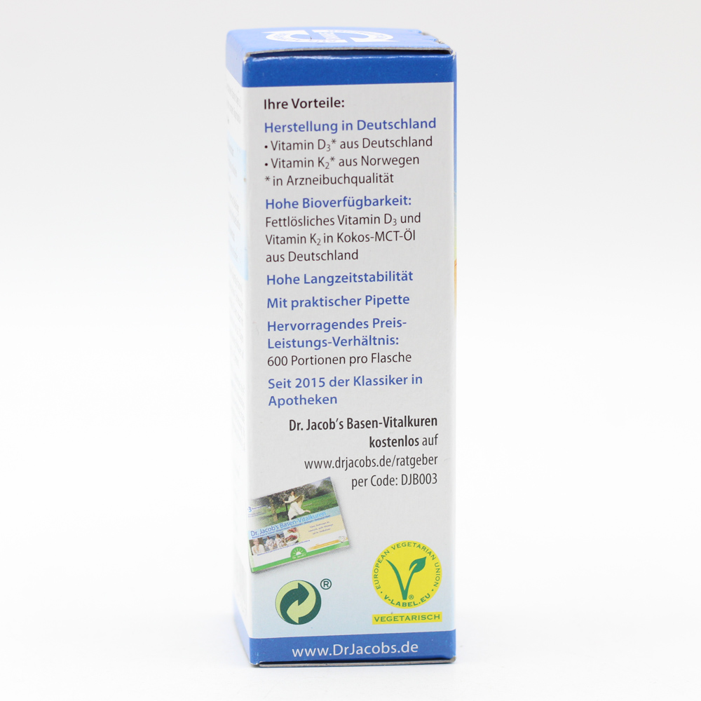 VITAMIN D3K2 Öl 800 I.E.+20 μg D3+K2 Dr.Jacob's VITAMIN D3K2 Öl 800 I.E.+20 μg D3+K2 Dr.Jacob's