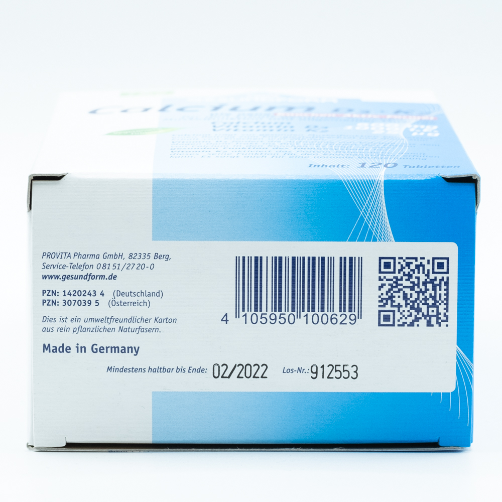 GESUNDFORM Calcium D3+K2 Tabletten GESUNDFORM Calcium D3+K2 Tabletten