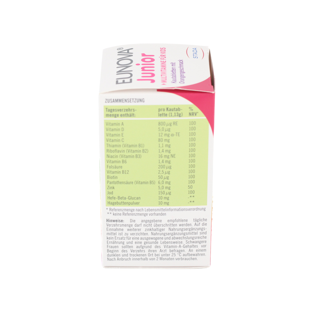 EUNOVA Junior Kautabletten m.Orangengeschmack EUNOVA Junior Kautabletten m.Orangengeschmack