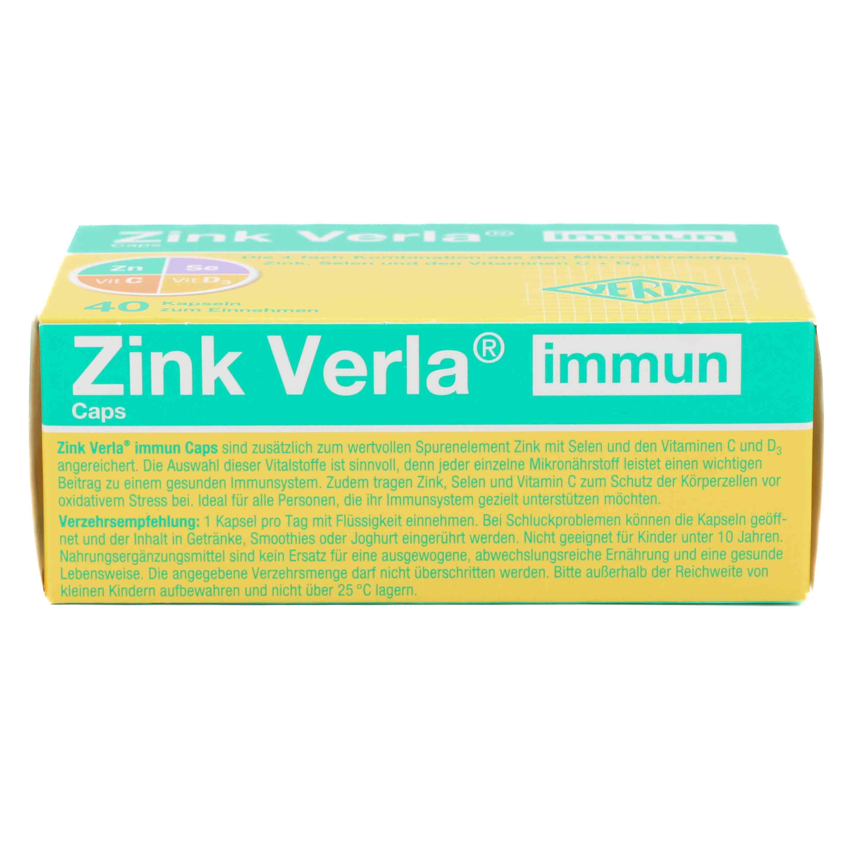 ZINK VERLA immun Caps ZINK VERLA immun Caps