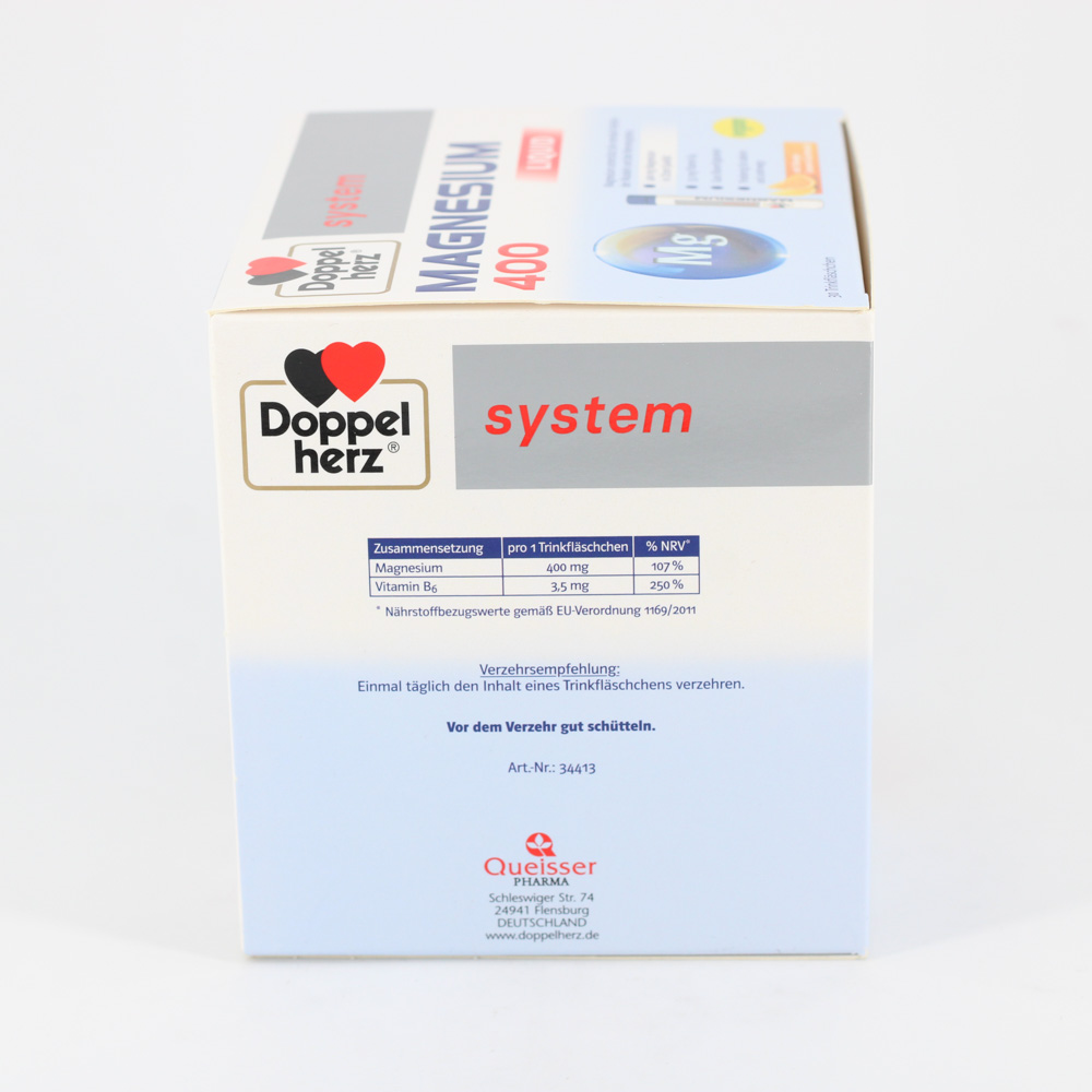 DOPPELHERZ Magnesium 400 Liquid system Trinkamp. DOPPELHERZ Magnesium 400 Liquid system Trinkamp.