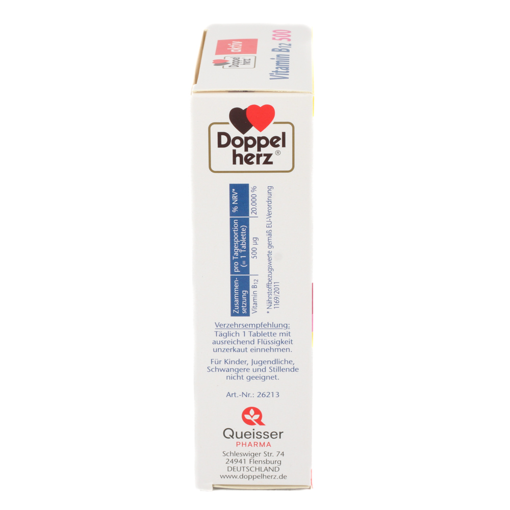 DOPPELHERZ Vitamin B12 500 Tabletten DOPPELHERZ Vitamin B12 500 Tabletten