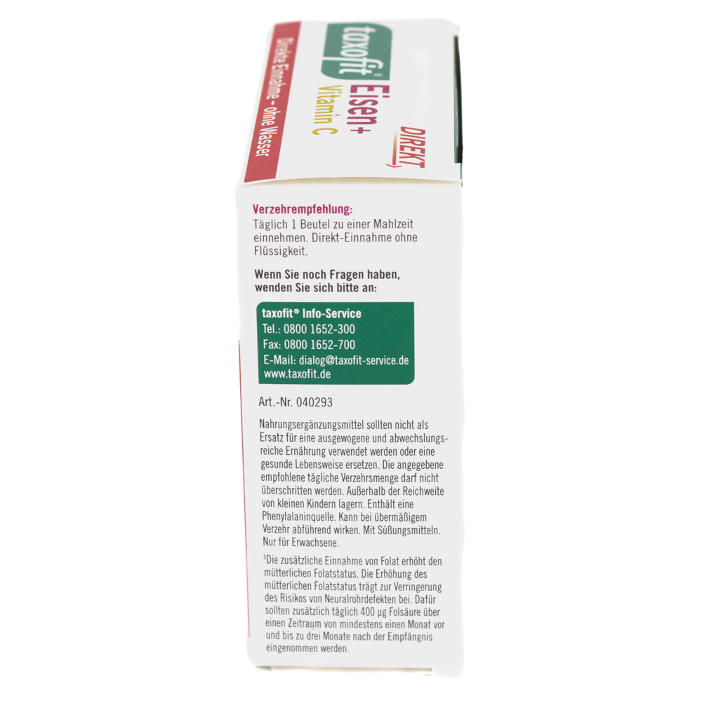 TAXOFIT Eisen+Vitamin C Direkt Granulat TAXOFIT Eisen+Vitamin C Direkt Granulat