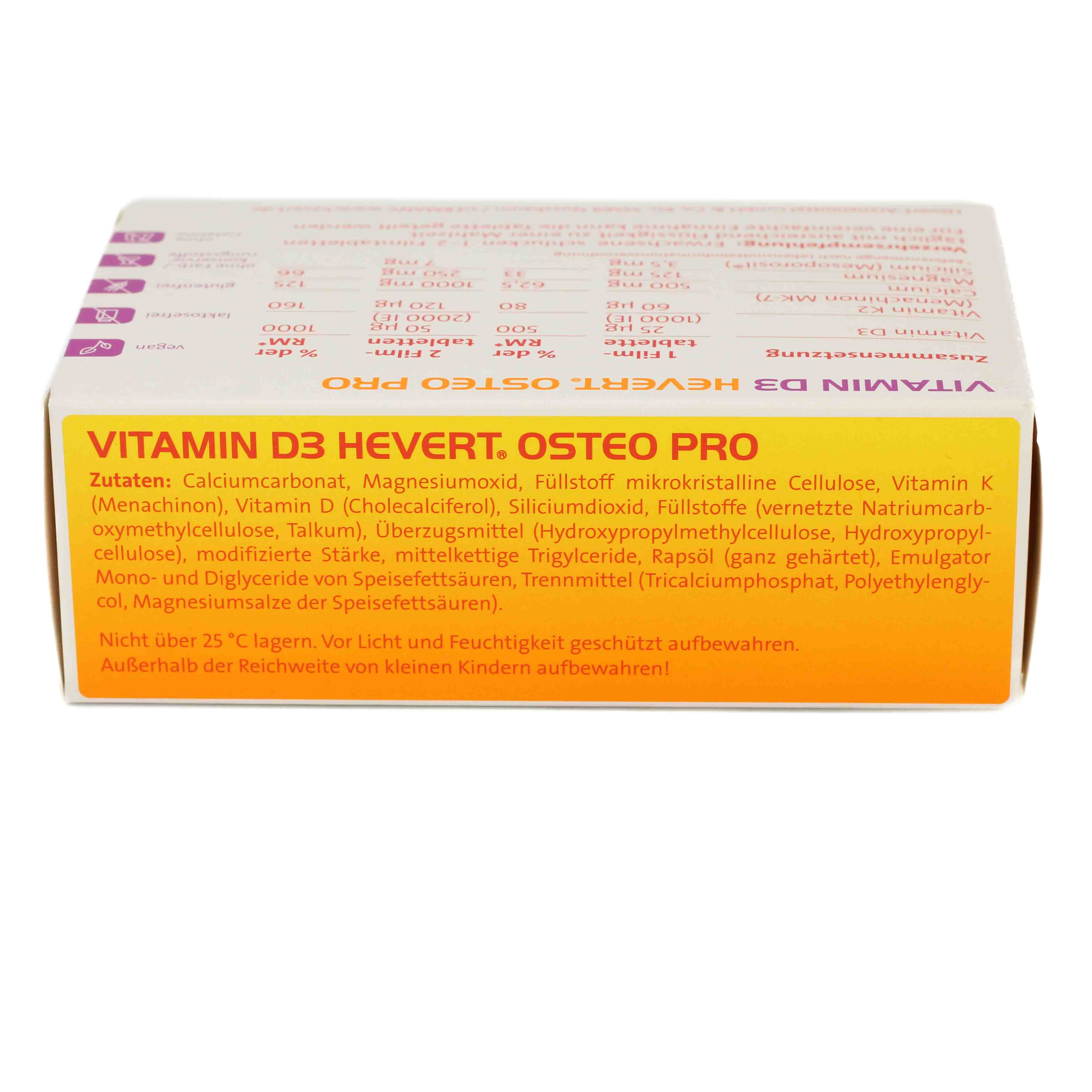 VITAMIN D3 HEVERT Osteo Pro Filmtabletten VITAMIN D3 HEVERT Osteo Pro Filmtabletten