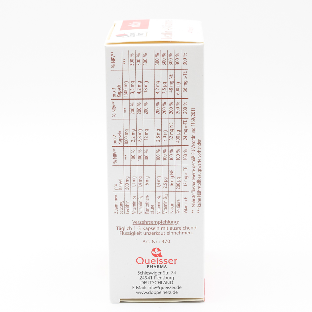 DOPPELHERZ Lecithin+B-Vitamine Kapseln DOPPELHERZ Lecithin+B-Vitamine Kapseln