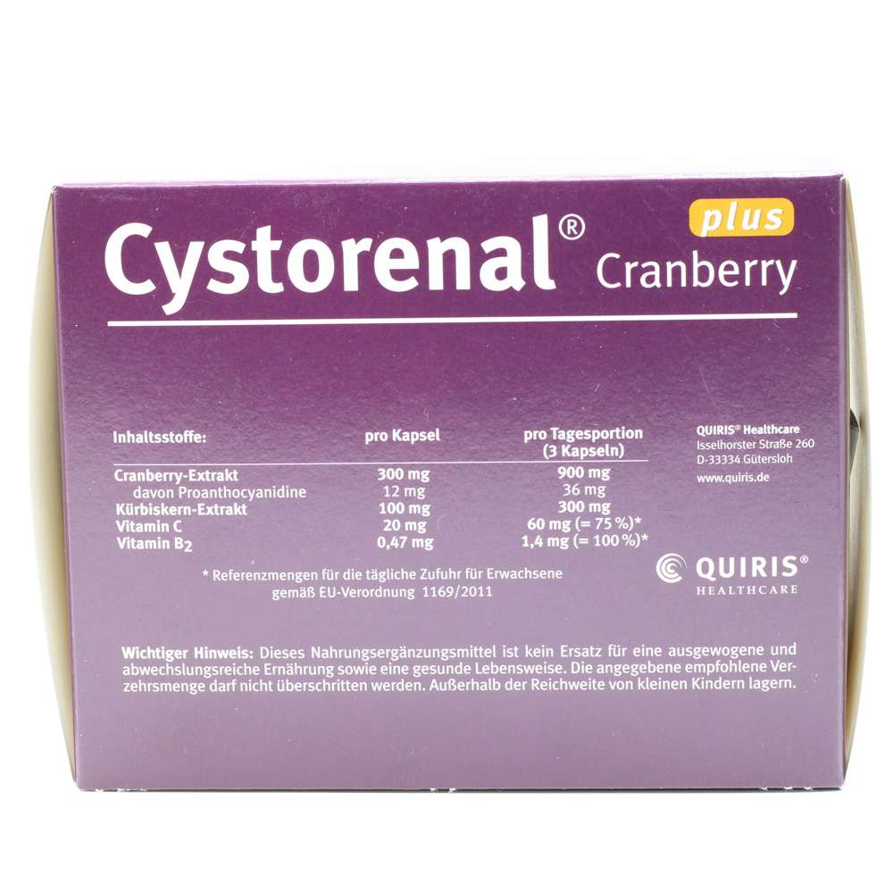 CYSTORENAL Cranberry plus Kapseln CYSTORENAL Cranberry plus Kapseln