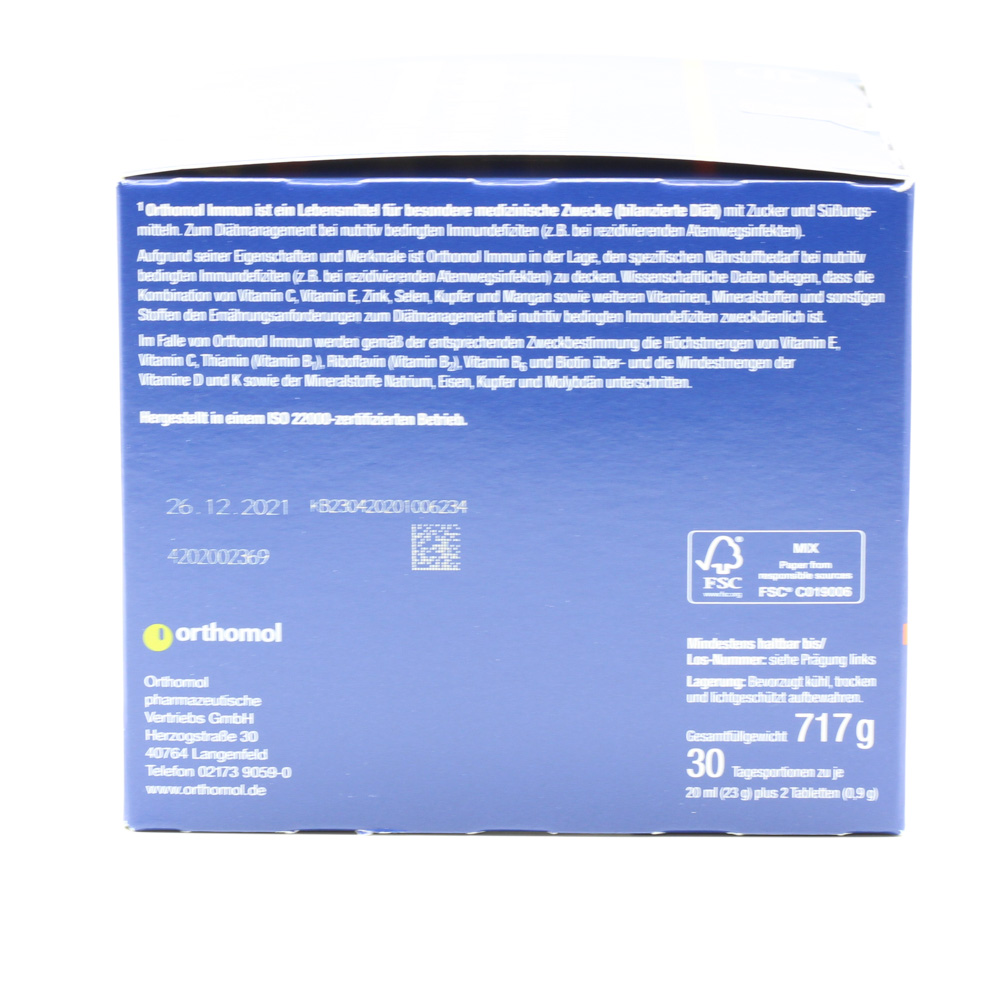 ORTHOMOL Immun Trinkfläschchen/Tabl.Kombipack. ORTHOMOL Immun Trinkfläschchen/Tabl.Kombipack.