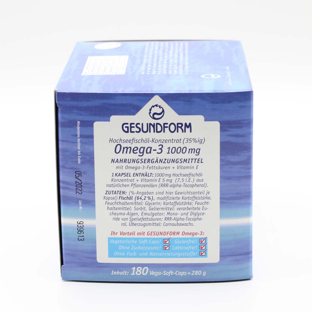 GESUNDFORM Omega-3 1.000 mg Kapseln GESUNDFORM Omega-3 1.000 mg Kapseln