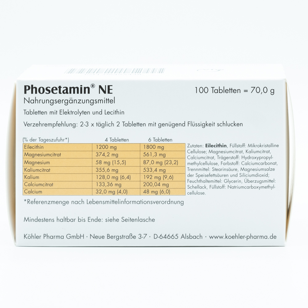 PHOSETAMIN NE Tabletten PHOSETAMIN NE Tabletten