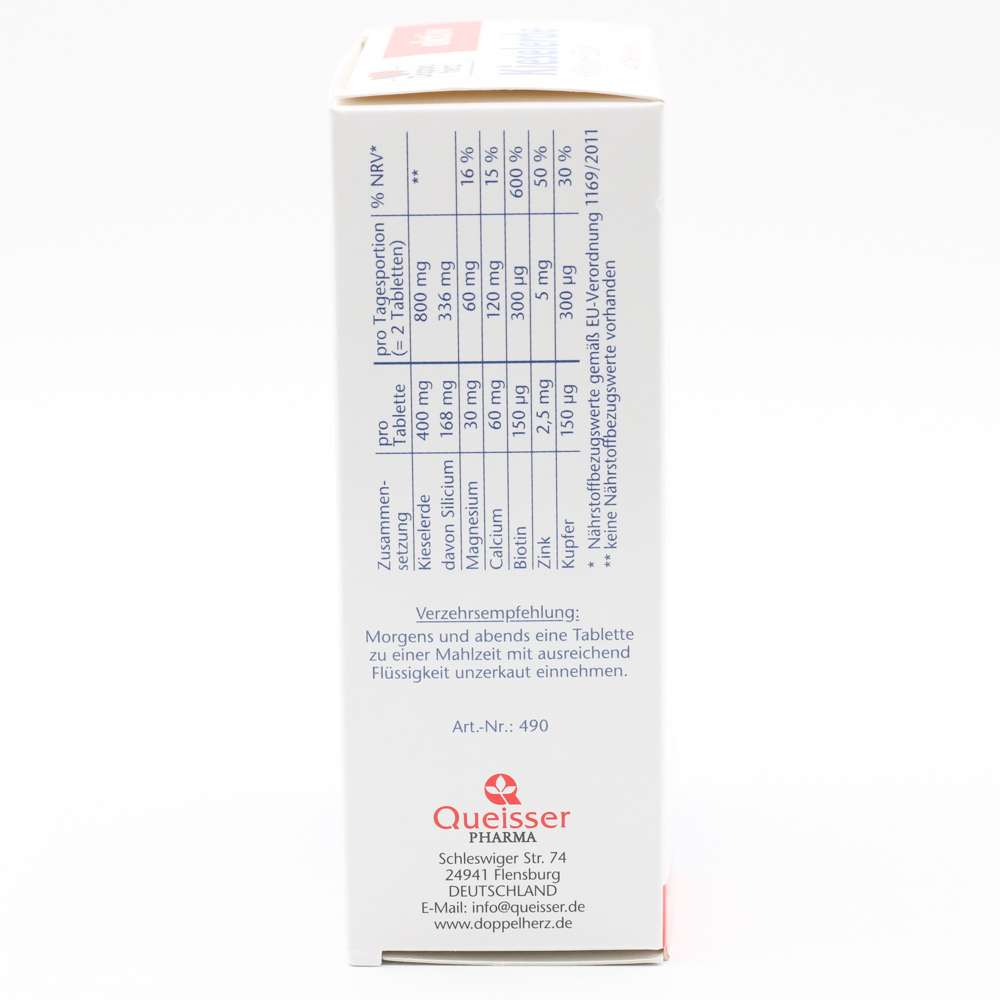 DOPPELHERZ Kieselerde+Biotin+Zink Tabletten DOPPELHERZ Kieselerde+Biotin+Zink Tabletten