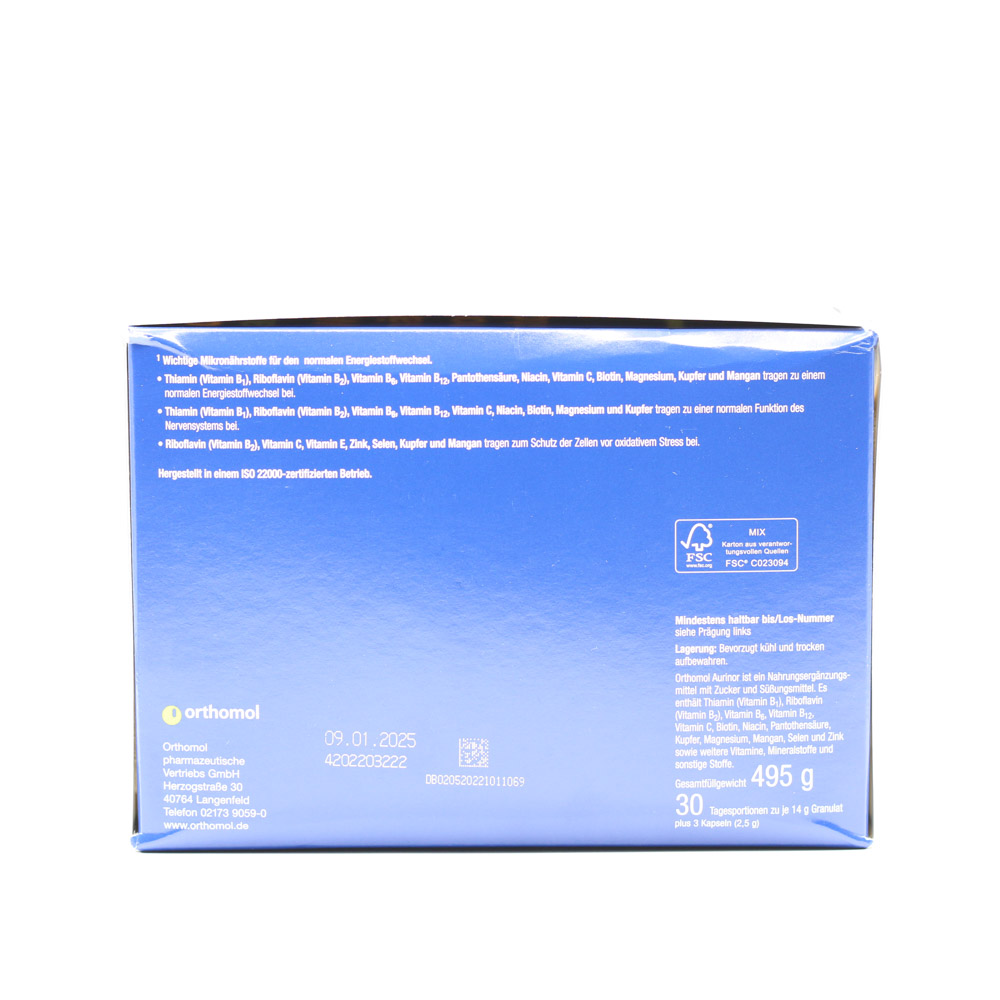 ORTHOMOL aurinor Granulat/Kaps.Kombipack. ORTHOMOL aurinor Granulat/Kaps.Kombipack.