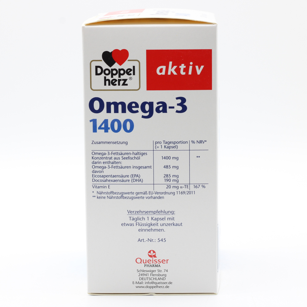 DOPPELHERZ Omega-3 1.400 Kapseln DOPPELHERZ Omega-3 1.400 Kapseln