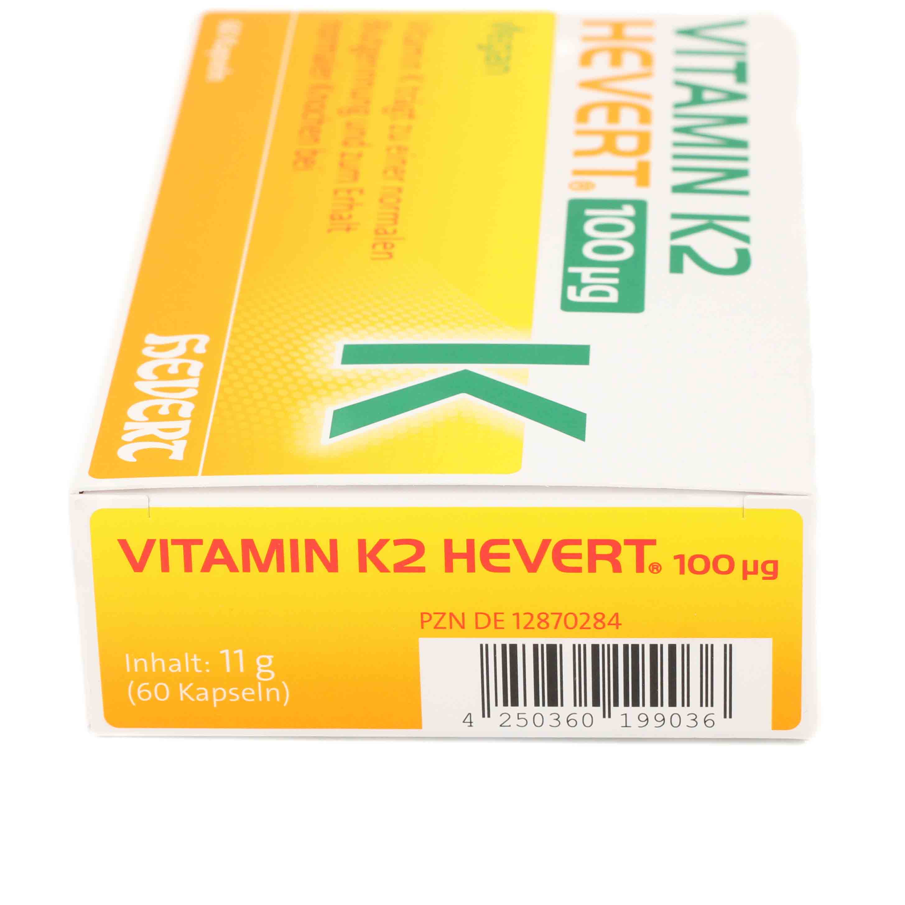 VITAMIN K2 HEVERT 100 μg Kapseln VITAMIN K2 HEVERT 100 μg Kapseln