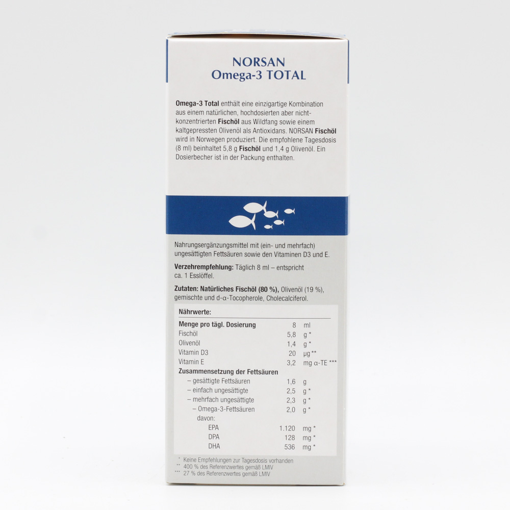 NORSAN Omega-3 Total Naturell flüssig NORSAN Omega-3 Total Naturell flüssig