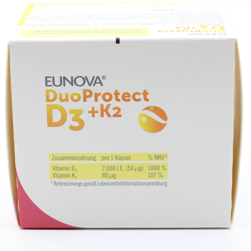 EUNOVA DuoProtect D3+K2 2000 I.E./80 μg Kapseln EUNOVA DuoProtect D3+K2 2000 I.E./80 μg Kapseln