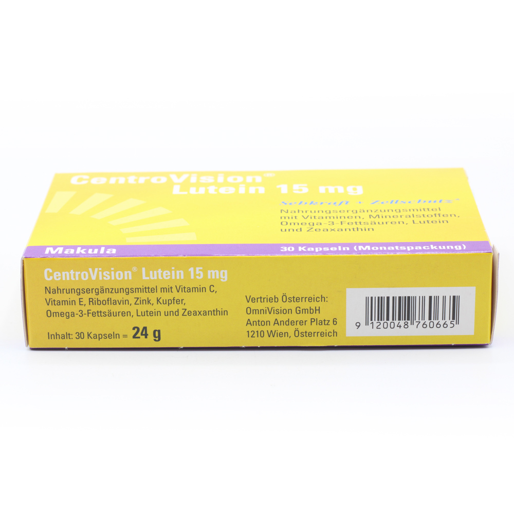 CENTROVISION Lutein 15 mg Kapseln CENTROVISION Lutein 15 mg Kapseln