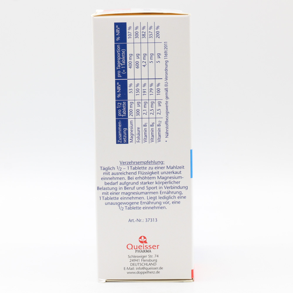 DOPPELHERZ Magnesium 400+B1+B6+B12+Folsäure Tabl. DOPPELHERZ Magnesium 400+B1+B6+B12+Folsäure Tabl.