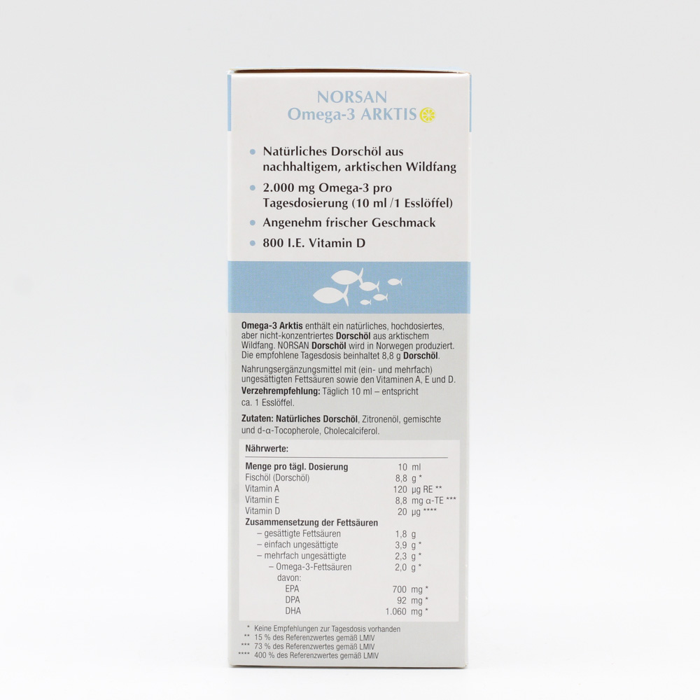 NORSAN Omega-3 Arktis mit Vitamin D3 flüssig NORSAN Omega-3 Arktis mit Vitamin D3 flüssig