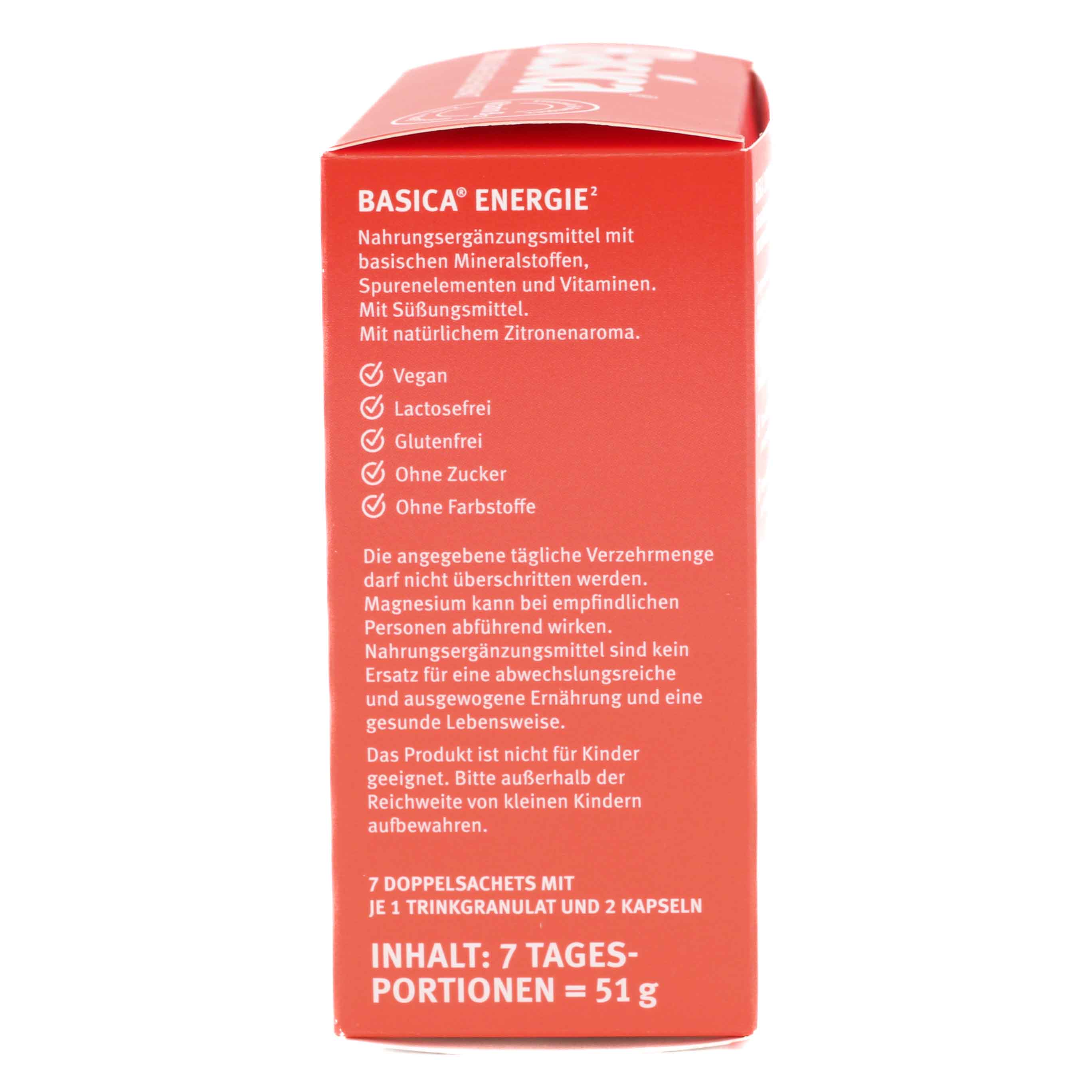 BASICA Energie Trinkgranulat+Kapseln f.7 Tage Kpg. BASICA Energie Trinkgranulat+Kapseln f.7 Tage Kpg.