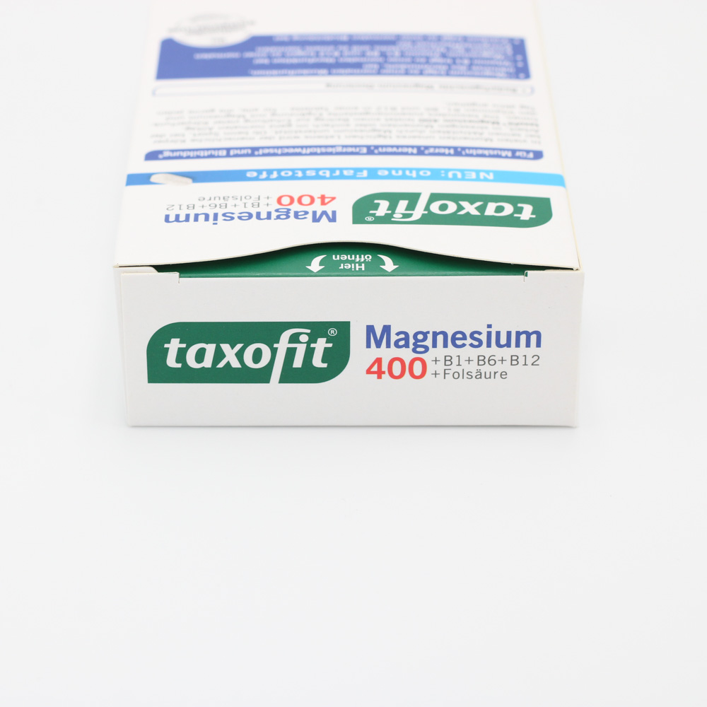 TAXOFIT Magnesium 400+B1+B6+B12+Folsäure Tabletten TAXOFIT Magnesium 400+B1+B6+B12+Folsäure Tabletten