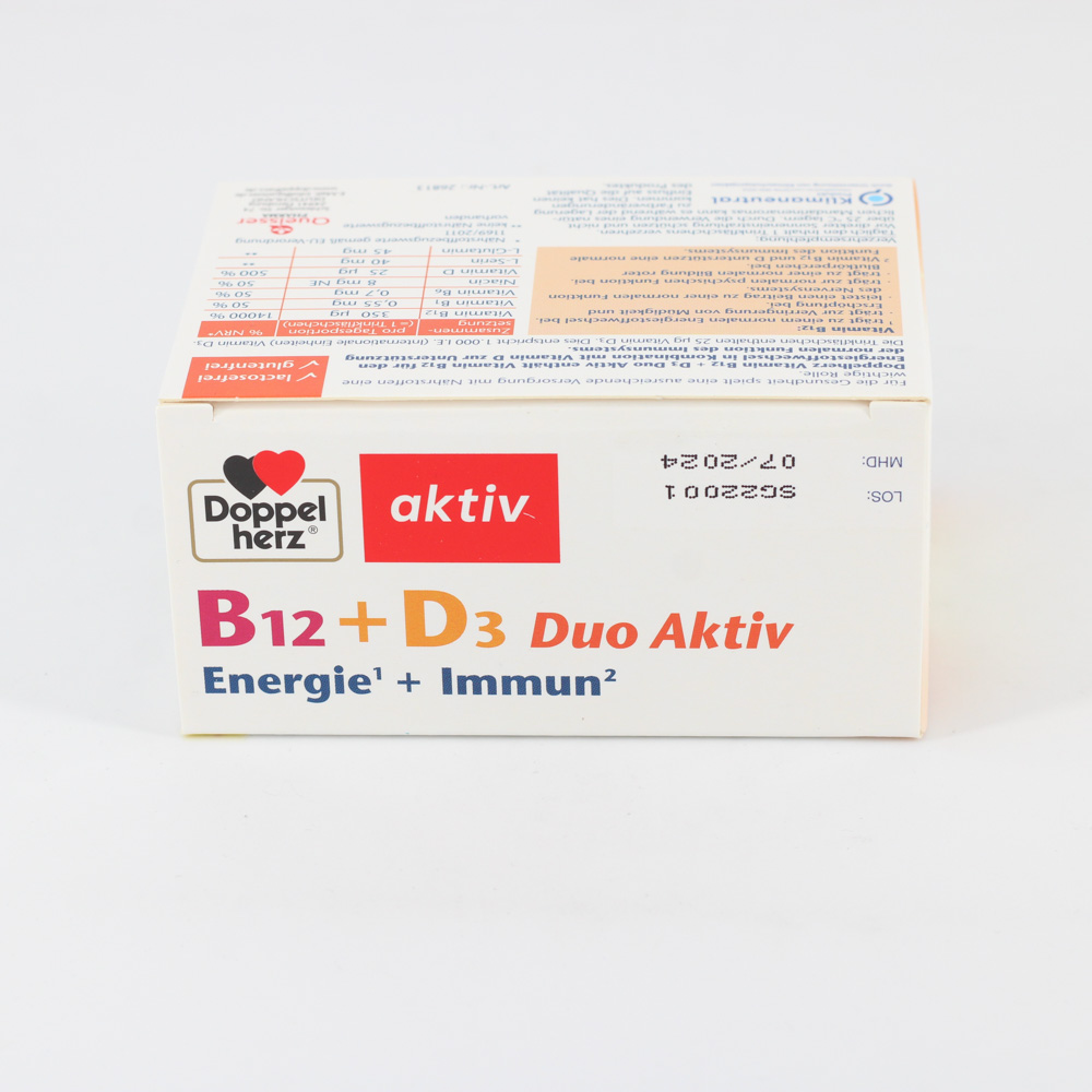 DOPPELHERZ B12+D3 Duo Aktiv Trinkampullen DOPPELHERZ B12+D3 Duo Aktiv Trinkampullen
