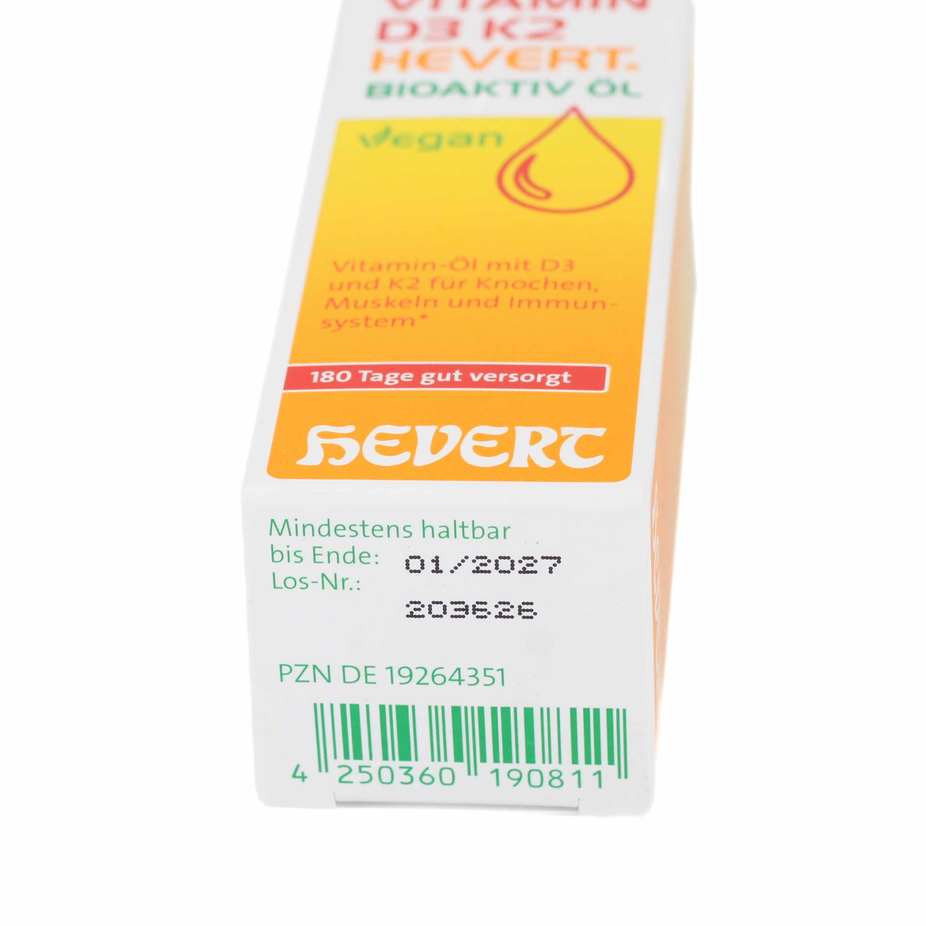 VITAMIN D3 K2 Hevert Bioaktiv Öl VITAMIN D3 K2 Hevert Bioaktiv Öl