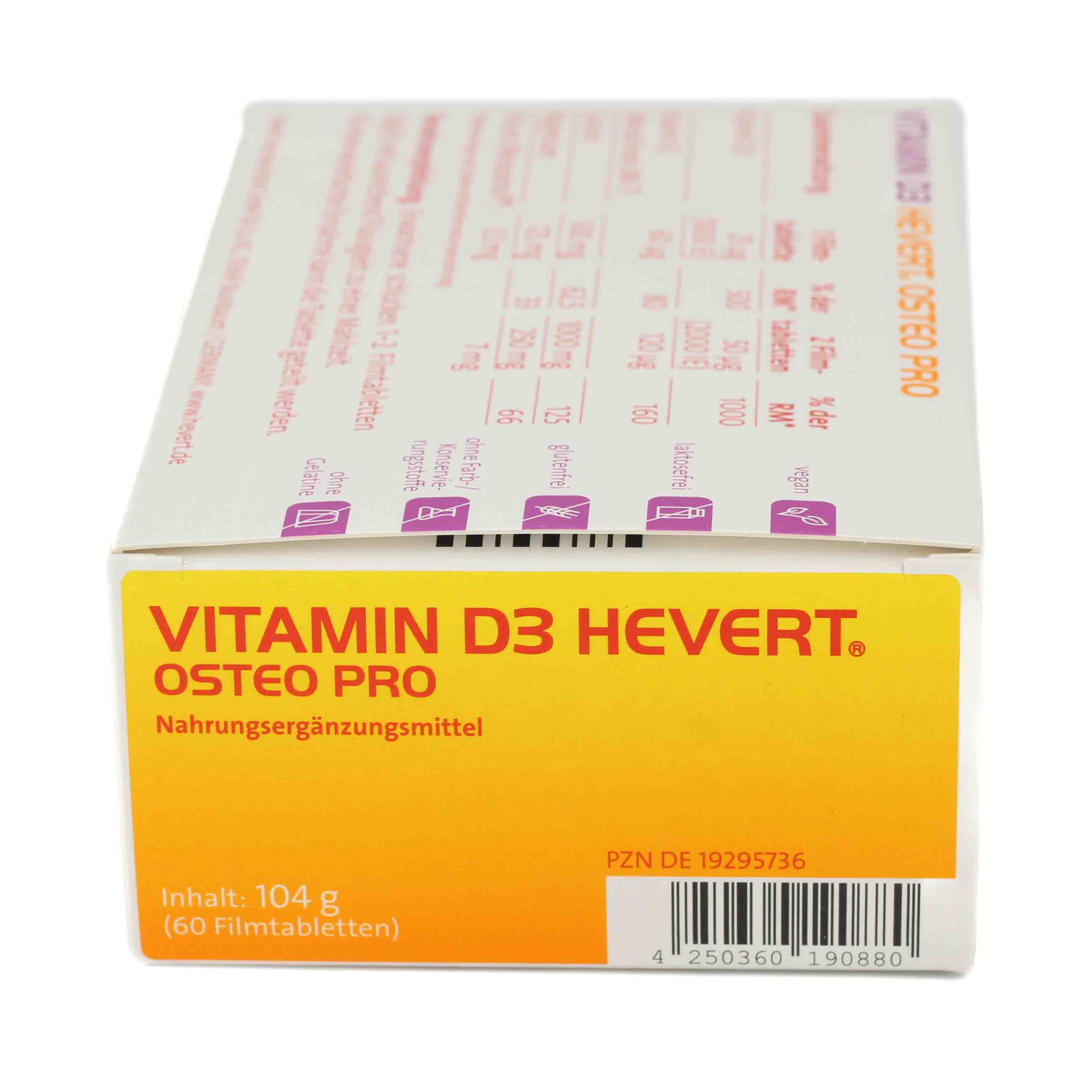 VITAMIN D3 HEVERT Osteo Pro Filmtabletten VITAMIN D3 HEVERT Osteo Pro Filmtabletten