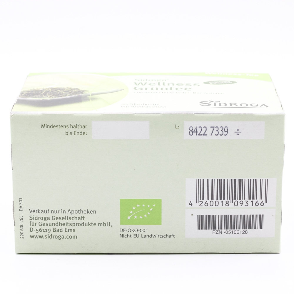 SIDROGA Wellness Grüntee Filterbeutel SIDROGA Wellness Grüntee Filterbeutel