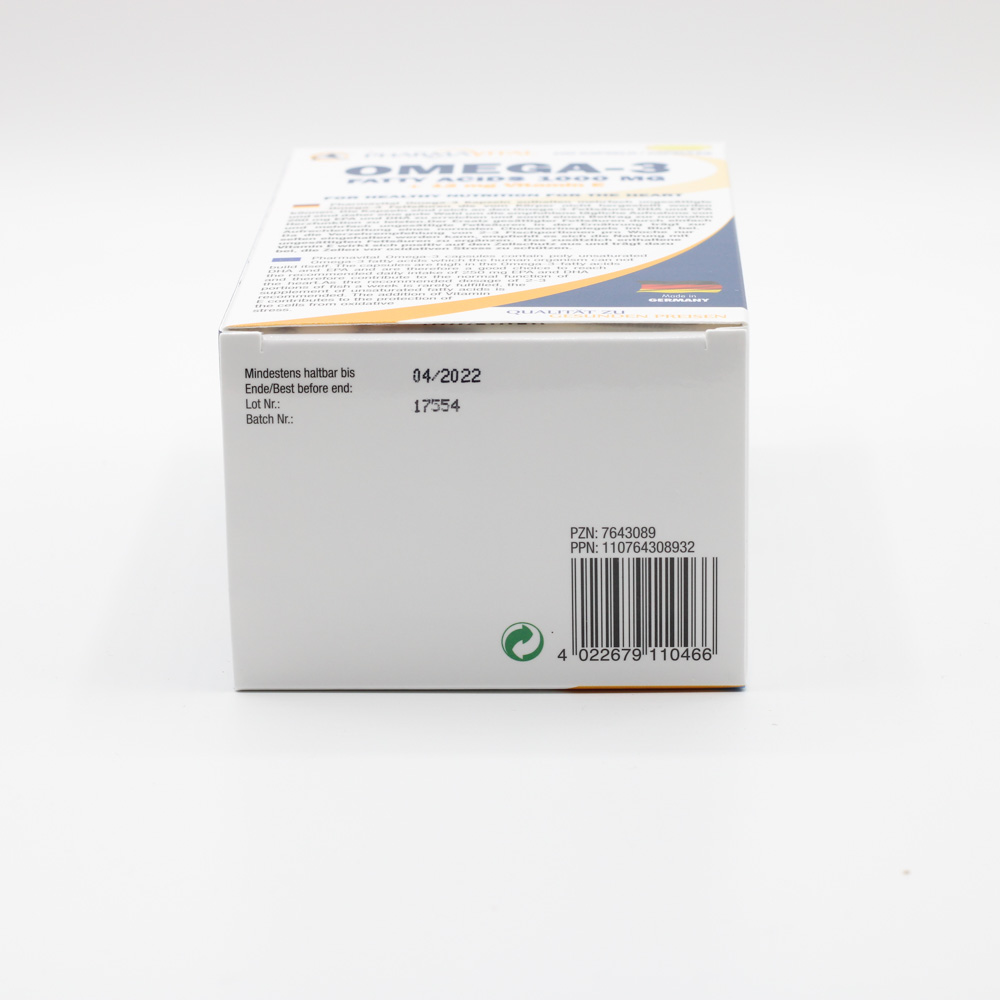 OMEGA-3 FETTSÄUREN 1000 mg+12 mg Vit.E Kapseln OMEGA-3 FETTSÄUREN 1000 mg+12 mg Vit.E Kapseln