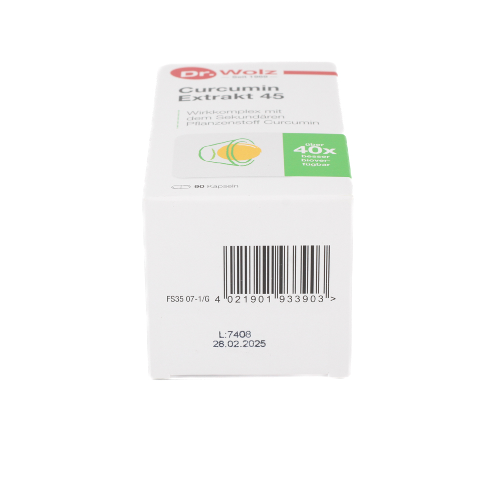 CURCUMIN EXTRAKT 45 Dr.Wolz Kapseln CURCUMIN EXTRAKT 45 Dr.Wolz Kapseln
