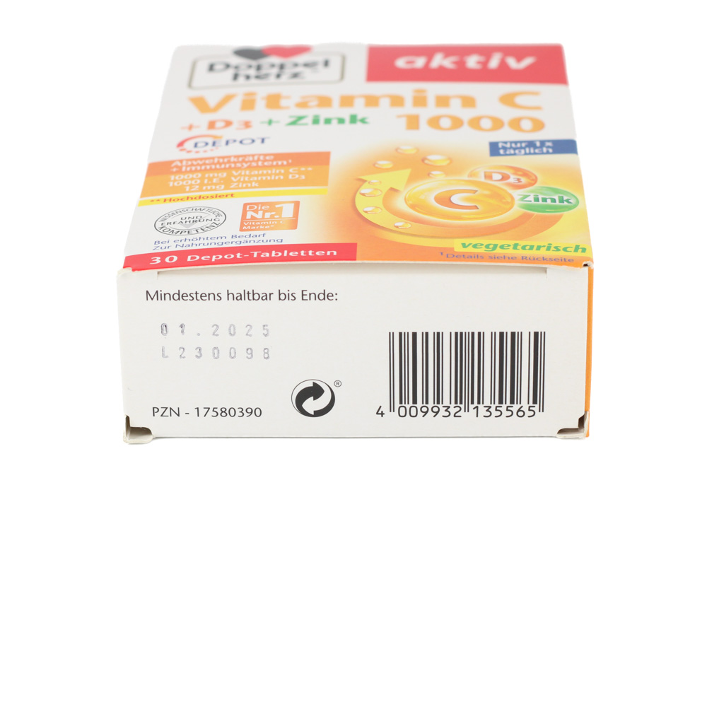 DOPPELHERZ Vitamin C 1000+D3+Zink Depot Tabletten DOPPELHERZ Vitamin C 1000+D3+Zink Depot Tabletten