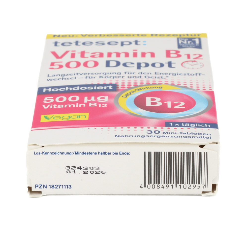 TETESEPT Vitamin B12 500 Depot Filmtabletten TETESEPT Vitamin B12 500 Depot Filmtabletten