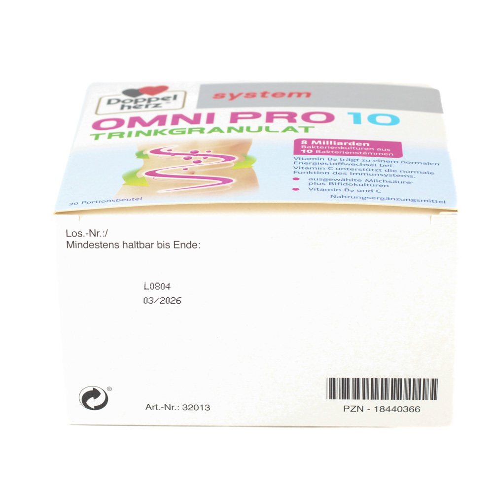DOPPELHERZ Omni Pro 10 system Trinkgranulat DOPPELHERZ Omni Pro 10 system Trinkgranulat